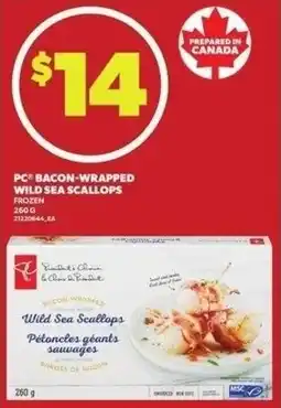 Independent Grocer PC bacon-wrapped wild sea scallops offer