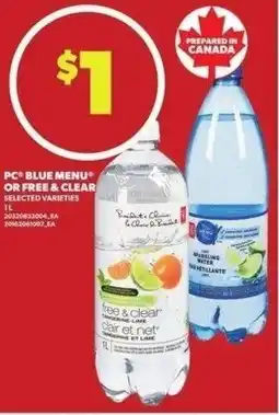 Independent Grocer PC blue menu or free & clear offer