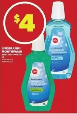 Independent Grocer Life brand mouthwash offer