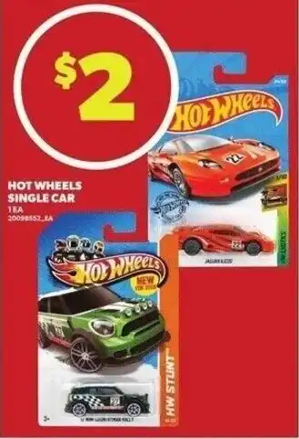 Independent Grocer Hot wheels single car offer