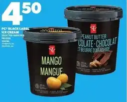 Independent Grocer PC black label ice cream offer