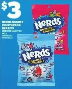 Independent Grocer Nerds gummy clusters or berries offer