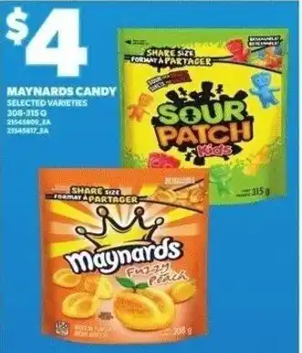 Independent Grocer Maynards candy offer