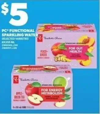 Independent Grocer PC functional sparkling water offer