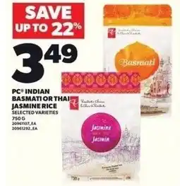 Independent Grocer PC indian basmati or thai jasmine rice offer