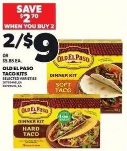 Independent Grocer Old el paso taco kits offer