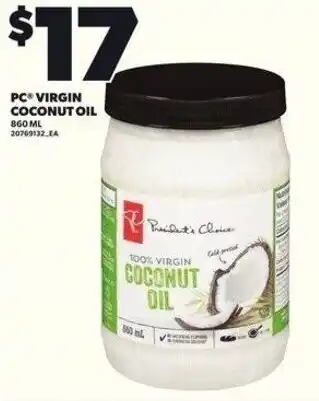 Independent Grocer PC virgin coconut oil offer