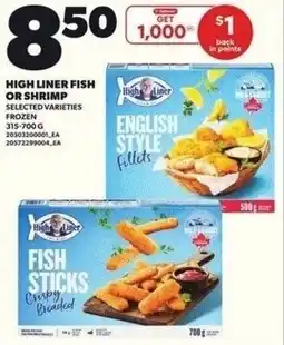 Independent Grocer High liner fish or shrimp offer