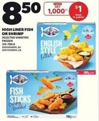 Independent Grocer High liner fish or shrimp offer
