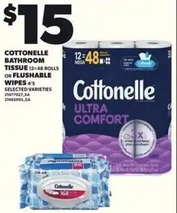 Independent Grocer Cottonelle bathroom tissue or or flushable wipes offer