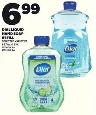Independent Grocer Dial liquid hand soap refill offer