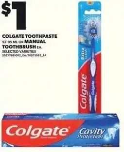 Independent Grocer Colgate toothpaste or manual toothbrush offer