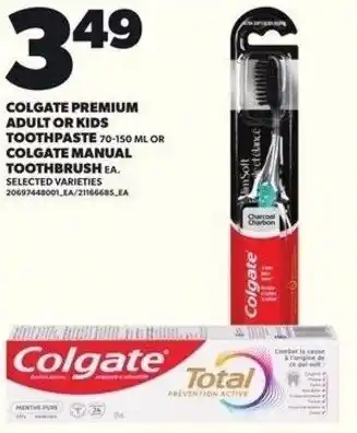 Independent Grocer Colgate premium adult or kids toothpaste offer