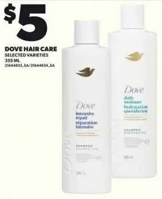 Independent Grocer Dove hair care offer
