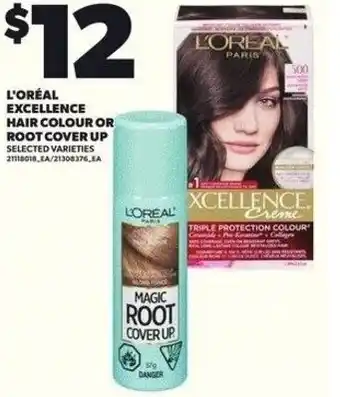 Independent Grocer L'oréal excellence hair colour or root cover up offer