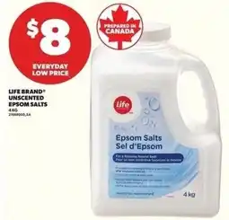 Independent Grocer Life brand unscented epsom salts offer