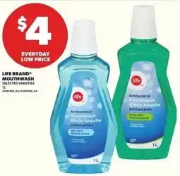 Independent Grocer Life brand mouthwash s offer