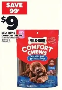 Independent Grocer Milk-bone comfort chews offer