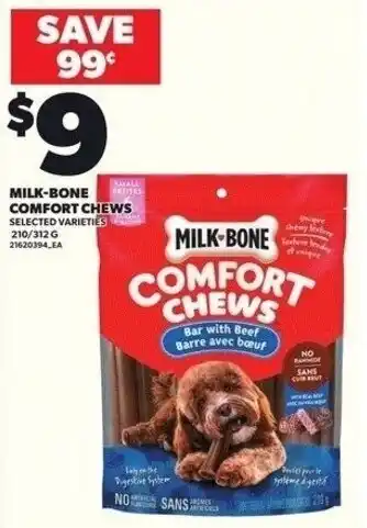 Independent Grocer Milk-bone comfort chews offer
