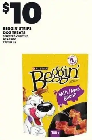 Independent Grocer Beggin' strips dog treats offer