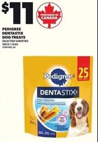 Independent Grocer Pedigree dentastix dog treats offer