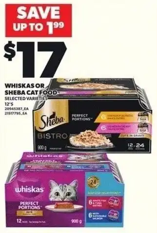 Independent Grocer Whiskas or sheba cat food offer