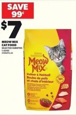 Independent Grocer Meow mix cat food offer