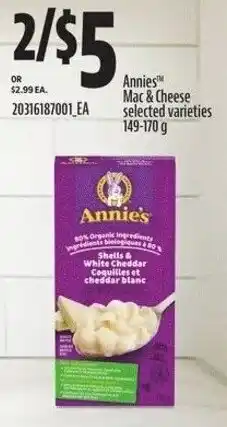 Independent Grocer Annies Mac & Cheese selected varieties offer