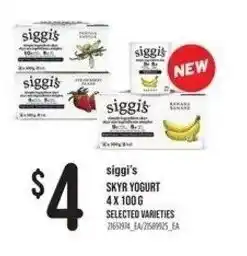 Independent Grocer Siggi's skyr yogurt offer
