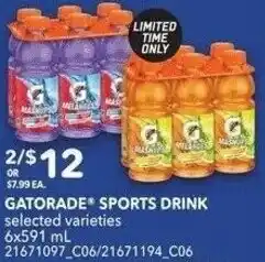 Independent Grocer Gatorade sports drink offer