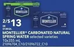 Independent Grocer Montellier carbonated natural spring water offer