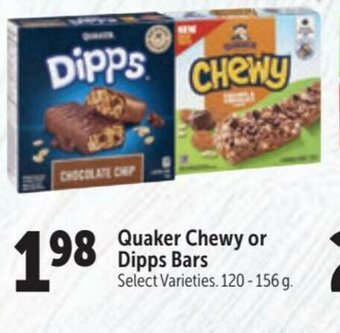 Family Foods Quaker Chewy or Dipps Bars offer