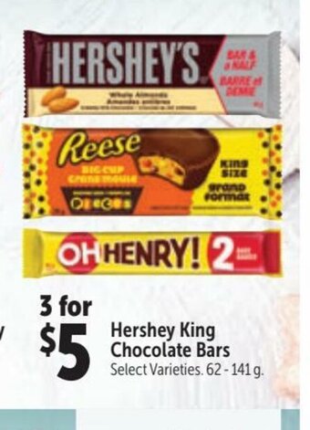 Family Foods Hershey King Chocolate Bars offer