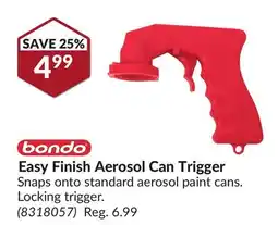 Princess Auto Easy Finish Aerosol Can Trigger offer