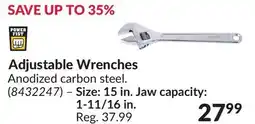 Princess Auto Adjustable Wrenches offer