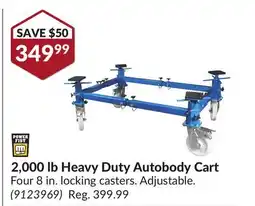 Princess Auto 2,000 lb Heavy Duty Autobody Cart offer