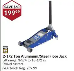 Princess Auto 2-1/2 Ton Aluminum/Steel Floor Jack offer