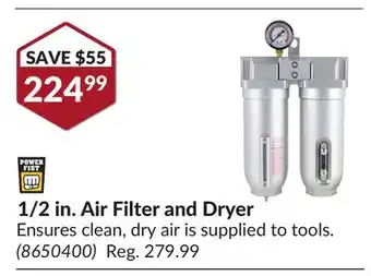 Princess Auto 1/2 in. Air Filter and Dryer offer