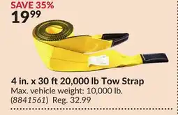 Princess Auto 4 in. x 30 ft20,000 lb Tow Strap offer