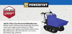 Princess Auto 660 lb 196cc Gas-Powered Wheelbarrow offer