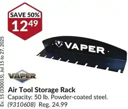 Princess Auto Air Tool Storage Rack offer
