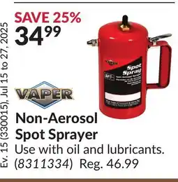 Princess Auto Non-Aerosol Spot Sprayer offer