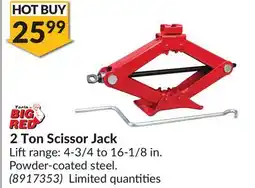 Princess Auto 2 Ton Scissor Jack offer