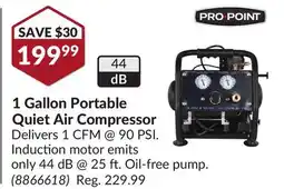 Princess Auto 1 Gallon Portable Quiet Air Compressor offer