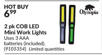 Princess Auto 2 pk COB LED Mini Work Lights offer