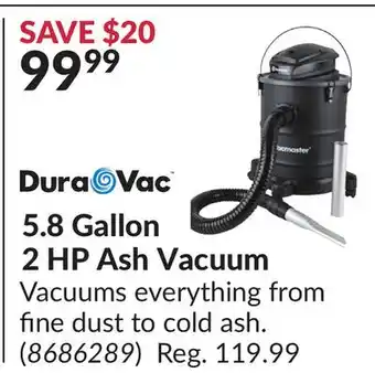 Princess Auto 2 HP Ash Vacuum offer