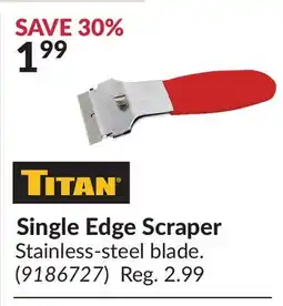 Princess Auto Single Edge Scraper offer