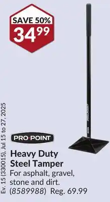 Princess Auto Heavy Duty Steel Tamper offer