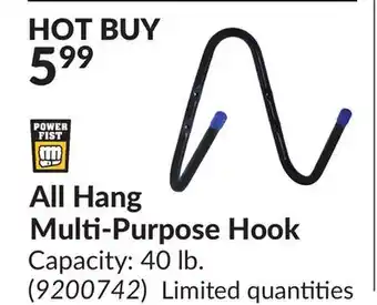 Princess Auto All Hang Multi-Purpose Hook offer