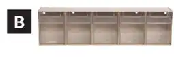 Princess Auto Tilt-Out Storage Cabinets, 5 Bin. Dimensions: 23-5/8L x 6-1/2W x 5-1/8H in offer